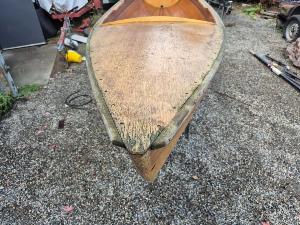 CUSTOM BUILT CEDAR STRIP ROWING SKIFF