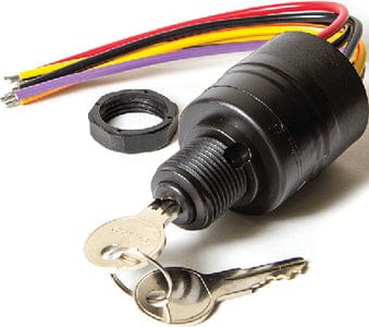 Sierra MP41070-2 Magneto 3 Position 5/8" Polyester 6 Wire Terminal 12V 15 Amp Ignition Starter Switch
