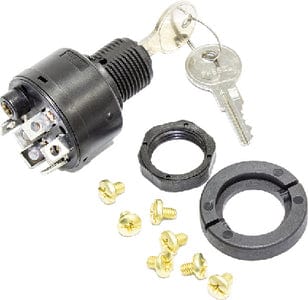 Sierra MP41080 4 Position 5/8" Polyester 6 Screw 1 Boss Terminal 12V 15 Amp Ignition Starter Switch