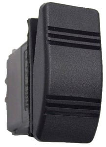 Contura III<sup>®</sup> Non-Illuminated Weather Resistant Rocker Switch: On/Off: Black