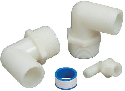 Waste Hose Tank Adapter Kit: 90° Pipe To Hose