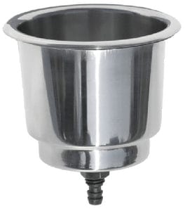 Ongaro Flush Mount Drink Holder w/Drain & Plug