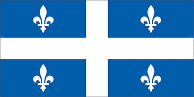 Flying Colours Nylon Quebec Flag: 12" x 24"