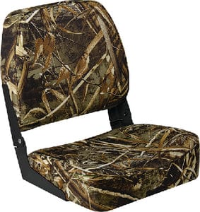 Wise 3312733 Promotional Marine Grade Vinyl 16.25" D ? 16" W ? 18" H Low Back Boat Seat: Real Tree Max 5 Camo