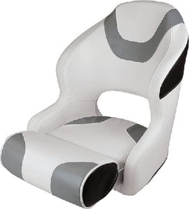 Wise Baja Series Bucket Seat w/Bolster: Brite White / Grey / Black
