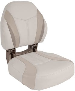 Wise BM110091066 Premier Pontoon Torsa Fishing Seat: Stone/Mocha Java/Khaki