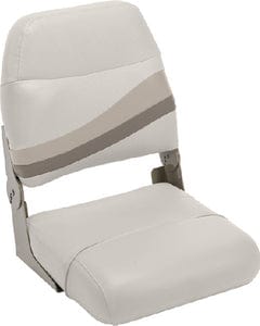 Wise BM11471749 Premier Pontoon High Back Boat Seat: Mocha Java/ Mushroom/Cafe