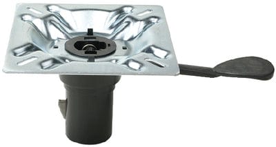 Attwood 238 Series Seat Mount Plated Steel: 0° Angle: Left Handle: Bulk