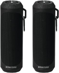 Boss Audio BOLTBLK Portable Bluetooth Speakers w/TWS: Black: 1 pr.