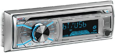 Boss Single-DIN CD/USB/SD: MP3: WMA: FM/AM Player/Bluetooth - Silver