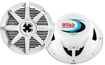 5-1/4" 2-Way Marine Full Range Speakers: White: pr.