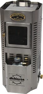 Dickinson Newport Bulkhead Mount Diesel Heater w/1-Turn Hot Water Heater Coil