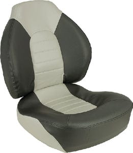 Springfield Fish Pro Mid Back Folding Seat: Charcoal & Gray
