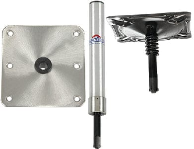 Springfield KingPin™ Removable Pedestal System Standard Hi-Lo 3-Piece Package: Satin Finish (Includes Post: Swivel and Base)