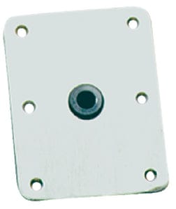 Springfield KingPin 7" x 7" Square Aluminum Base: Satin Finish