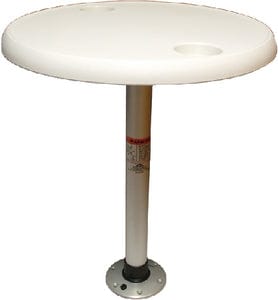 Springfield Thread-Lock™ 24" Round Table Package W/O Umbrella Socket (Includes Pedestal Set and Table Top)