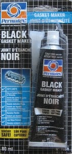 Permatex PTX16BR Black Silicone Adhesive Sealant: 80 ml.