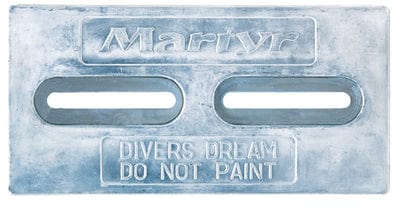 Martyr CMDIVER Hull Anode 1/2" x 6" x 12": Zinc