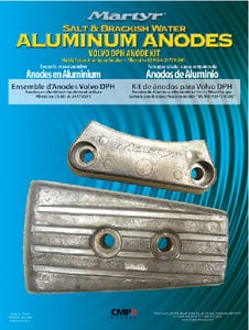 Martyr CMDPHKITZ Anode Kit For Volvo Penta DPH Engine (Contains 1-3588745: 1-3863206 and Fastening Hardware)