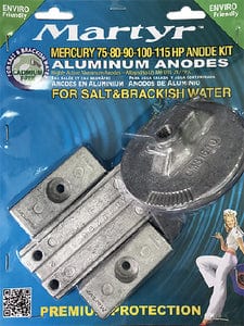 Martyr Aluminum Anode Kit For Mercury 75-80-90-100-115HP Engines