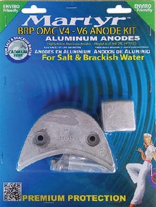 Martyr BRP OMC Johnson/Evinrude V4-V6 HP Anode Kit: Magnesium