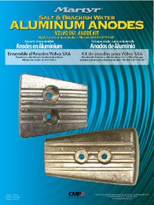 Martyr Anode Kit For Volvo Penta SX-A/DPS Engine (Contains 1-3841427: 1-3883728 and Fastening Hardware)