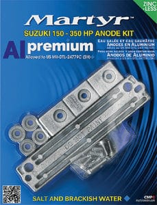 Martyr CMSZ150350KITM Suzuki Anode Kit: 150-300HP: Magnesium