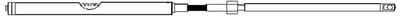 UFLEX M86 Universal Rack & Pinion Steering Cable (Replaces UFLEX: Morse Command 200 or Teleflex SSC124): 12'