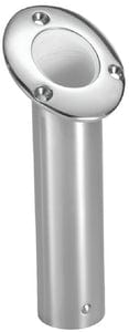 Attwood Rod Holder Flush Mount Stainless Steel 30 Degree White Open End