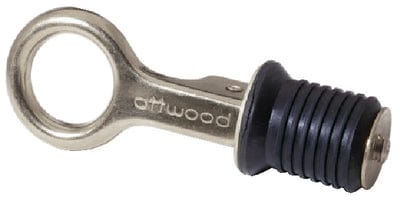 Attwood 1" Drain Plug with Stainless Steel Snap Handle