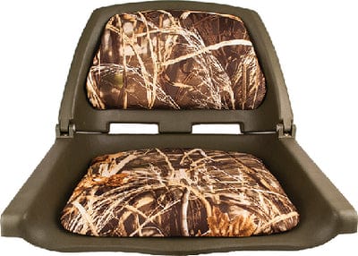 Attwood Padded Flip Boat Seat: Camoflauge