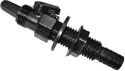 T-H Marine AHV1DP Straight Aerator Head w/Shut-Off Valve: 3/4": Black