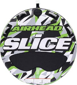 Kwik-Tek Airhead AHSSL22 Inflatable 2 Person Rider Green Slice<sup>®</sup> Deck Tube