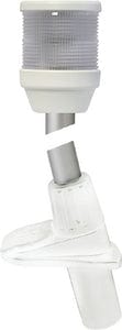 Hella 995003071 2 NM 12V Masthead/Anchor Lamp With Fold Down Pole Mount: White: 20"H