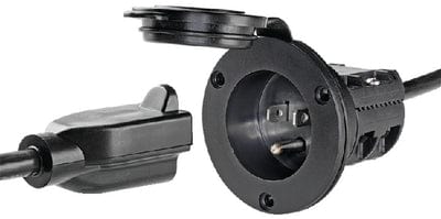 Minn Kota 1865111 AC Power Port: Black: Bulk