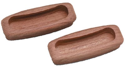 Whitecap Teak Rectangular Drawer Pull: 3-1/4"W x 1/2"D: 2/pk