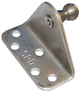 Zinc Plated Gas Lift Hardware: Angled Bracket: Pair