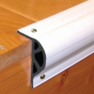 Dock Pro Vinyl Dock Edging P-Shape 3-1/8" H x 2" W x 10' L: White