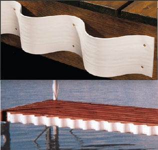 Taylor The "Wave" Heavy Duty PVC Strip 5" W x 25' L - White