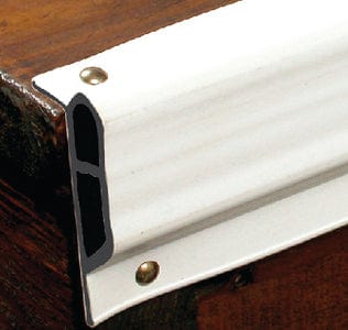 White: Small Double Molded Vinyl Dock Edging. 10' Coil