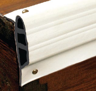White: Medium Double Molded Vinyl Dock Edging. 10' Coil