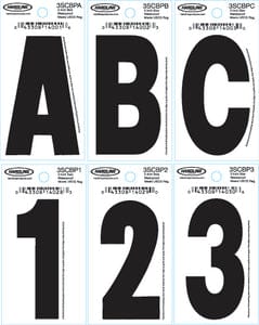 3" Dyer Font™ Letter: Black "P": 10 Pack