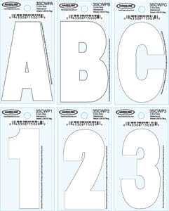 3" Dyer Font™ Number-White "9": 10 Pack