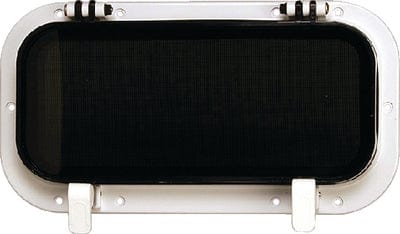 Beckson PO512-WS-10 Self-Drain™ Opening Port: White w/Smoke Lens