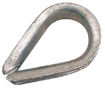 Seadog 172012 Galvanized Wire Rope Thimble: 1/2": Bulk