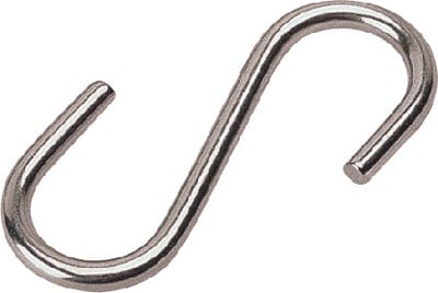 Sea-Dog 198105 S-Hook - Plated Steel: 3/16" x 2-3/16"
