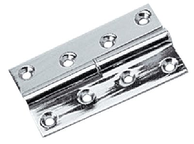 Sea-Dog 2045201 Chrome Brass Take Apart Hinge: Right: 2-3/4" 2/Card