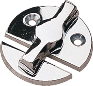 Sea-Dog 2223601 Door Stop Button: Chrome/Brass