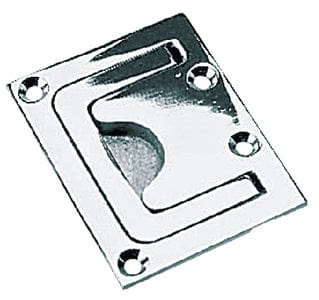 SeaDog 2224251 Hatch Handle: Chrome/Brass: 2-15/16" x 2-3/16"