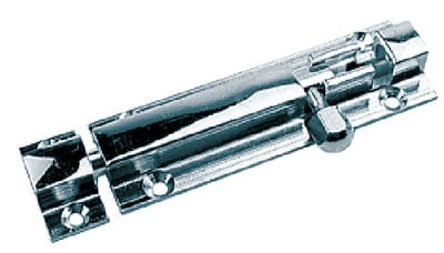 Sea-Dog 2225021 Barrel Bolt: Chrome/Brass: 2-1/2"